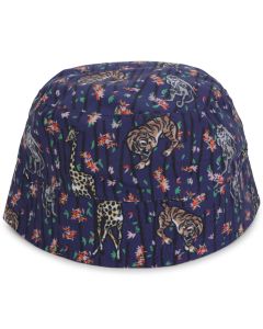 KENZO Girls Tiger Reversible Bamboo Jungle Bucket Hat