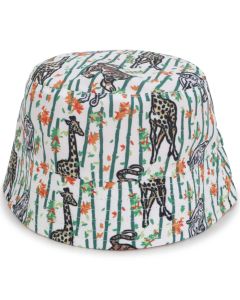 KENZO Boys Tiger Reversible Bamboo Jungle Bucket Hat