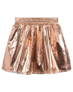 KENZO KIDS Girls Shiny Copper Skirt