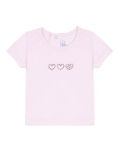 Absorba Baby Girl's Pink Swarovski Heart T-Shirt