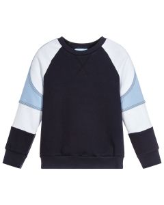 Lanvin Boys Blue Cotton Sweatshirt