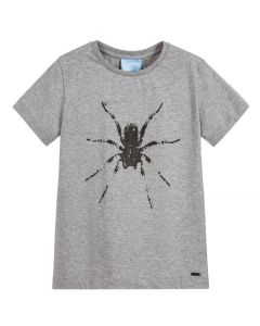 Lanvin Grey Cotton Black Spider T-Shirt