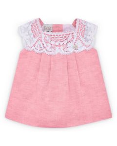 Paz Rodriguez Baby Girl Pink Lace Dress