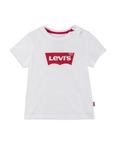 Levi&#039;s Baby Boys White Cotton Logo T-Shirt