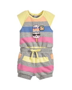Little Marc Jacobs Girl's Candy Striped Playsuit