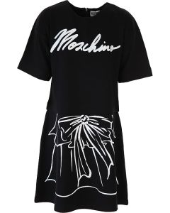 Moschino Kid-Teen Black Bow Dress