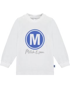 Mitch & Son Boys White 'Springfield' Long Sleeved Top