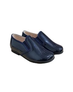 Beberlis Patent Leather Navy Slip On Shoes