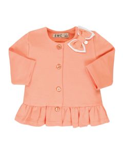 Everything Must Change Baby Girls Orange Button Up Jacket