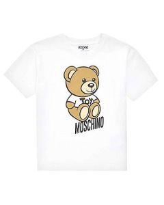 Moschino  White Teddy Bear Side Cotton T-Shirt