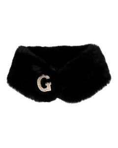 Guess Black Fluffy Neck Wrap