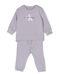 Calvin Klein Baby Lilac Sweatshirt And Jogger Set