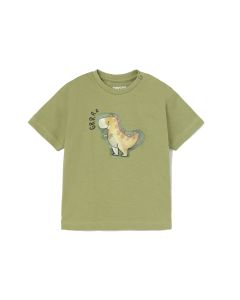 Mayoral Little Boys Green T-shirt With Interactive Dinosaur