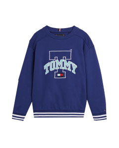 Tommy Hilfiger Boys Pilot Blue Stripe Trim Sweatshirt