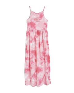 Calvin Klein Girls Pink Tie Dye Maxi Dress