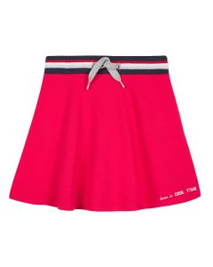 3Pommes Red Jersey Skirt