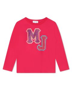 MARC JACOBS Fuchsia Long Sleeved Cotton Top
