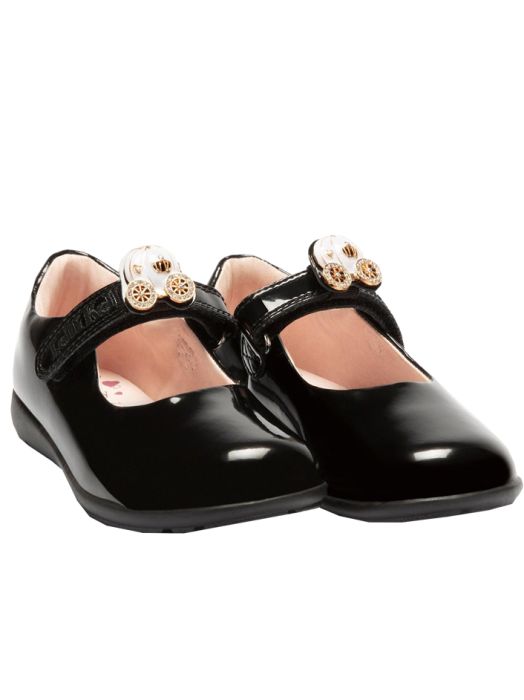 Lelli Kelly | Black Patent Leather Princess Carriage Shoes