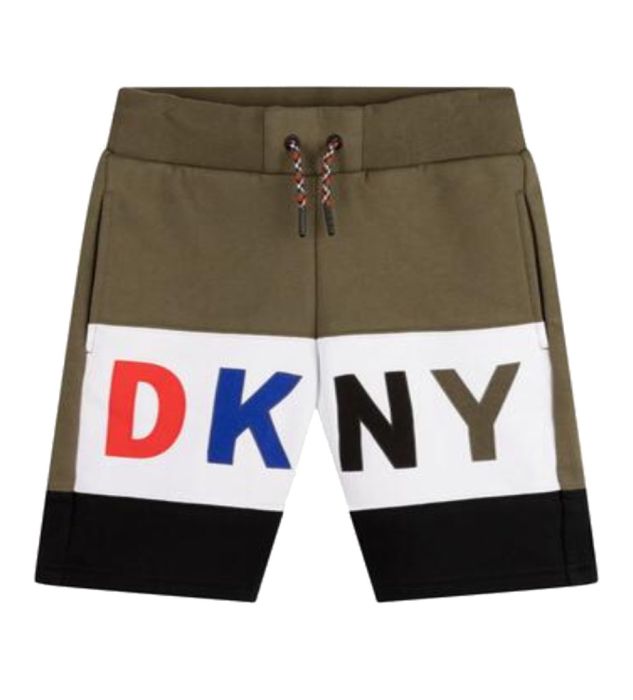 DKNY Boys Dark Khaki Bermuda Shorts
