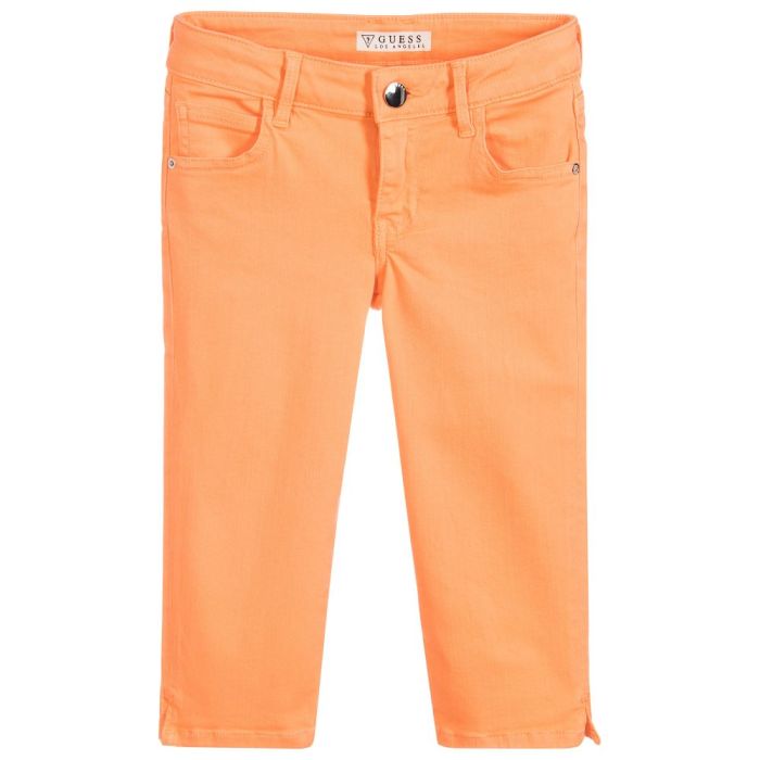 Guess Girl's Orange Scented Capri Jeans
