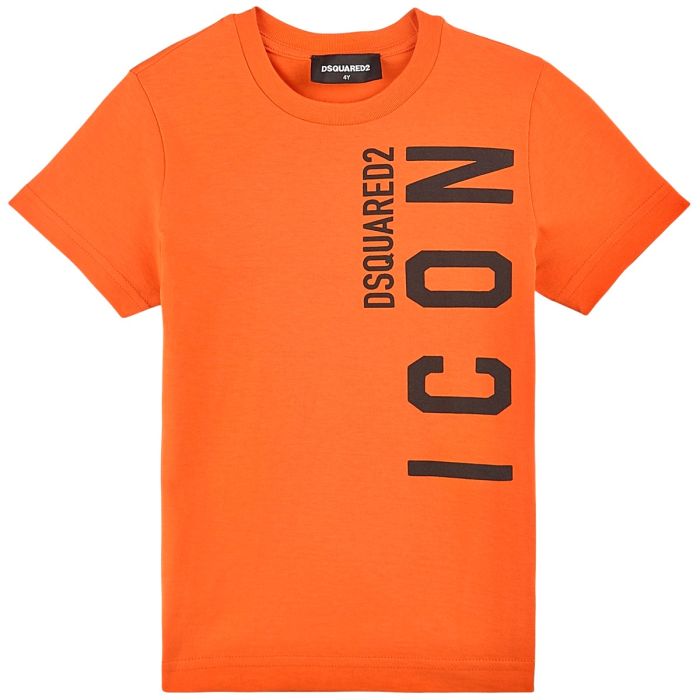 Dsquared2 Kids Orange ICON 'Forever' T-Shirt