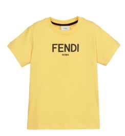Fendi Yellow & Black Logo T-Shirt
